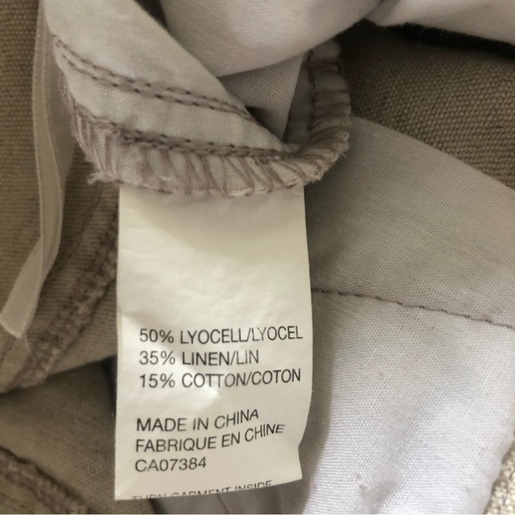Coastal Linen Lycocel Blend Crop Trousers Small - Picture 6 of 6